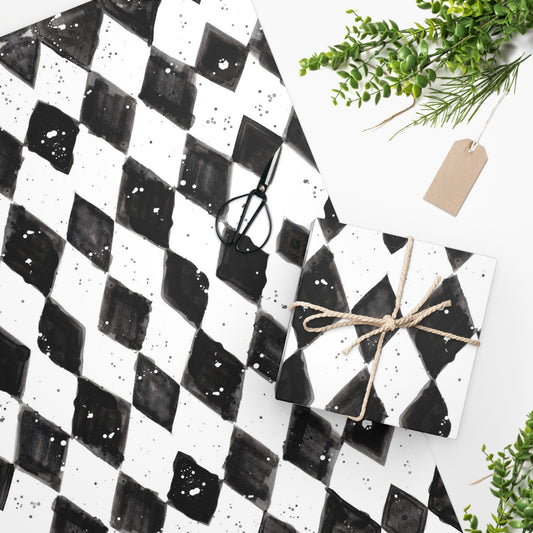 Black Diamonds Wrapping Paper