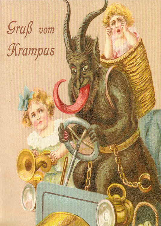 Krampus , The Creepy Victorian Chrismas Card Series